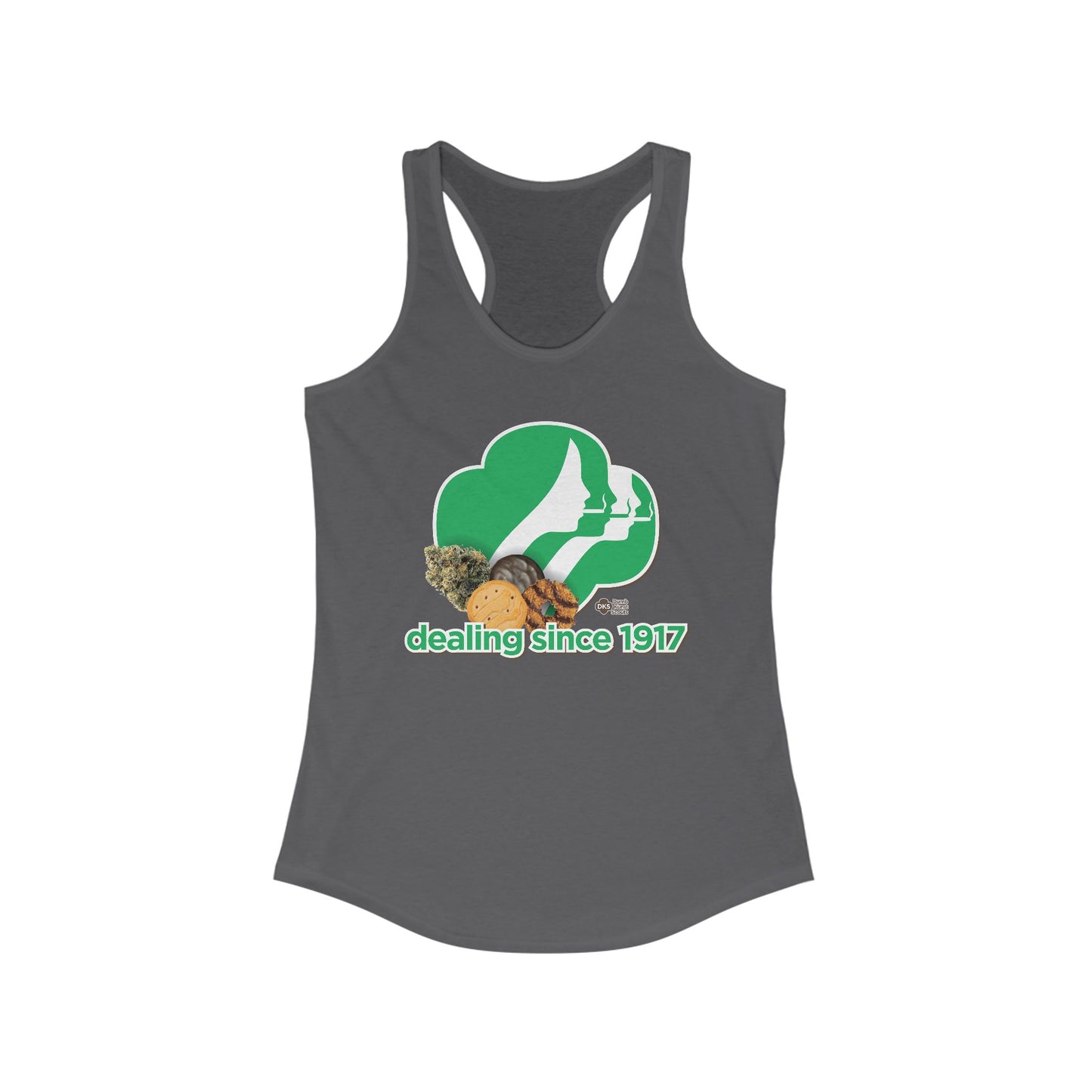 DK65: Cookie Dealer - Ladies Racerback Tank