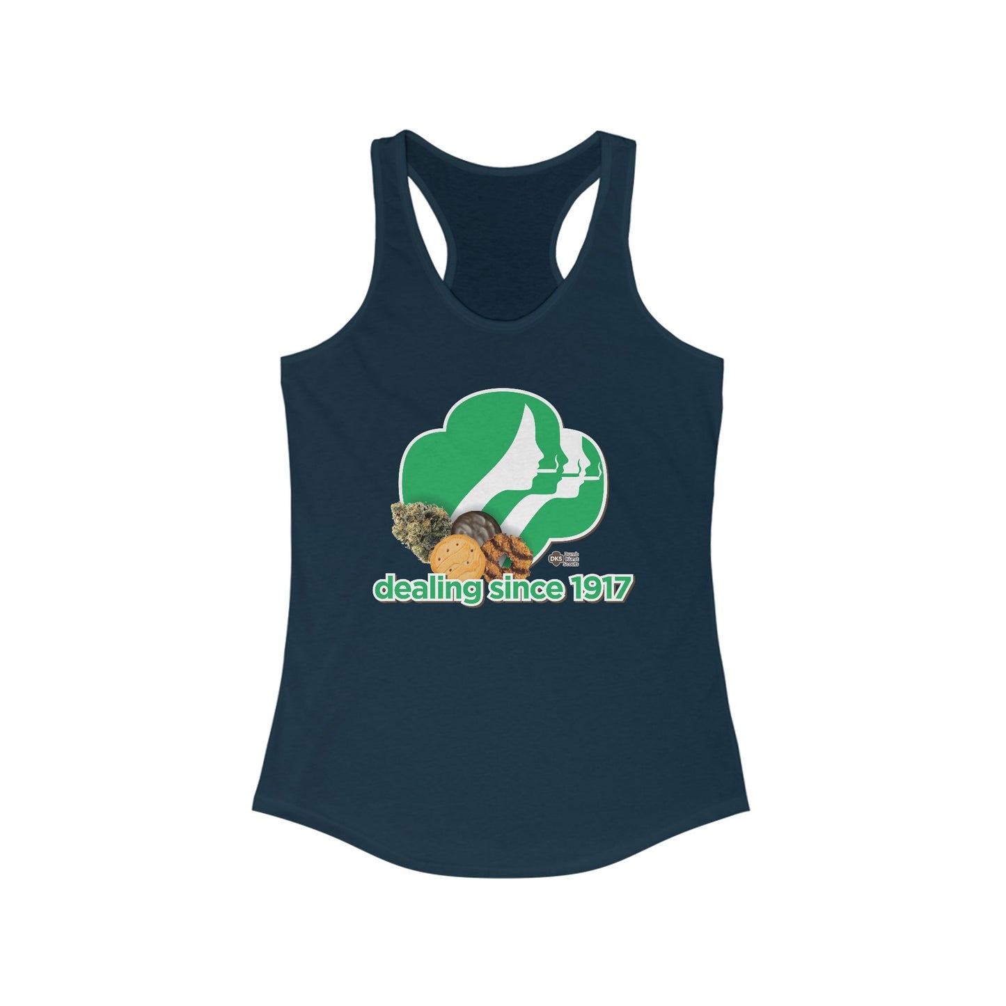 DK65: Cookie Dealer - Ladies Racerback Tank