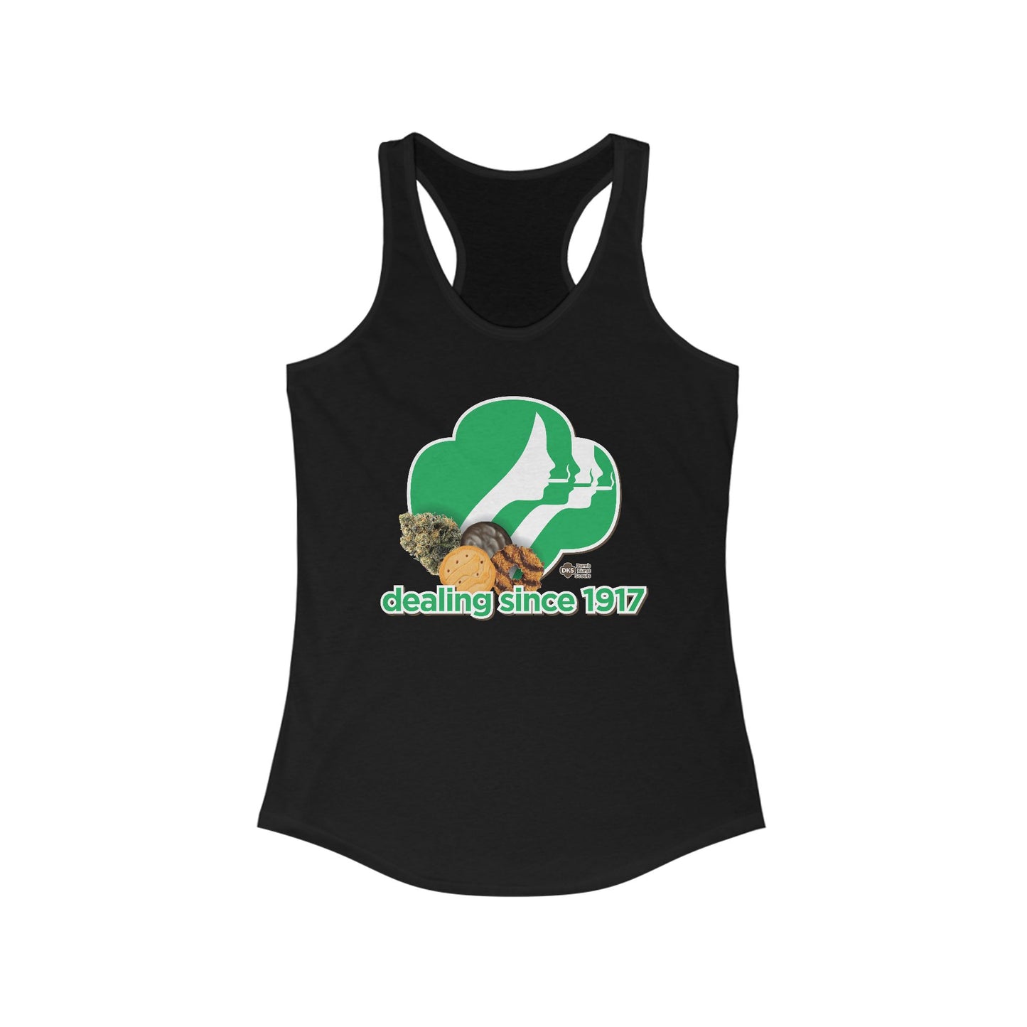 DK65: Cookie Dealer - Ladies Racerback Tank