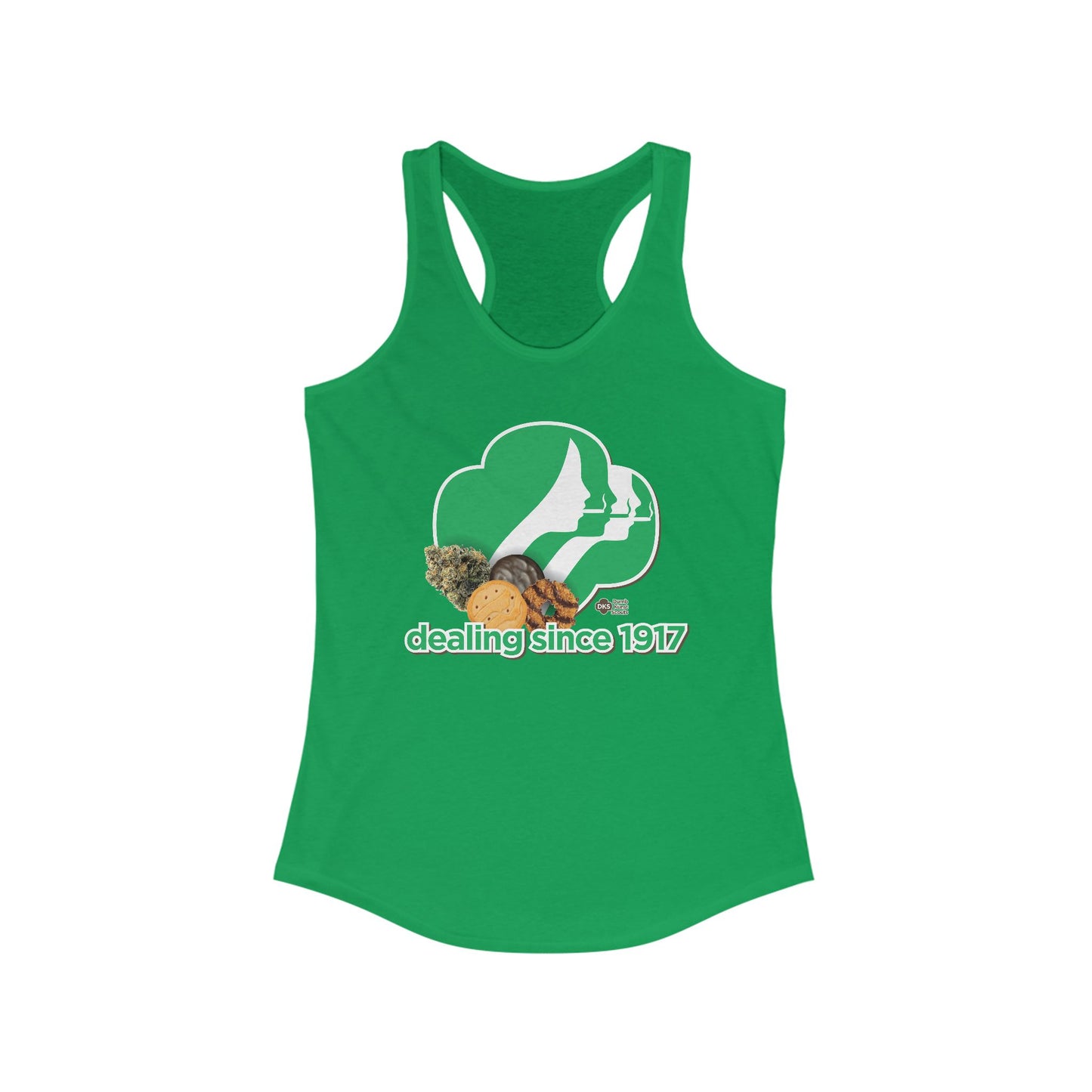 DK65: Cookie Dealer - Ladies Racerback Tank
