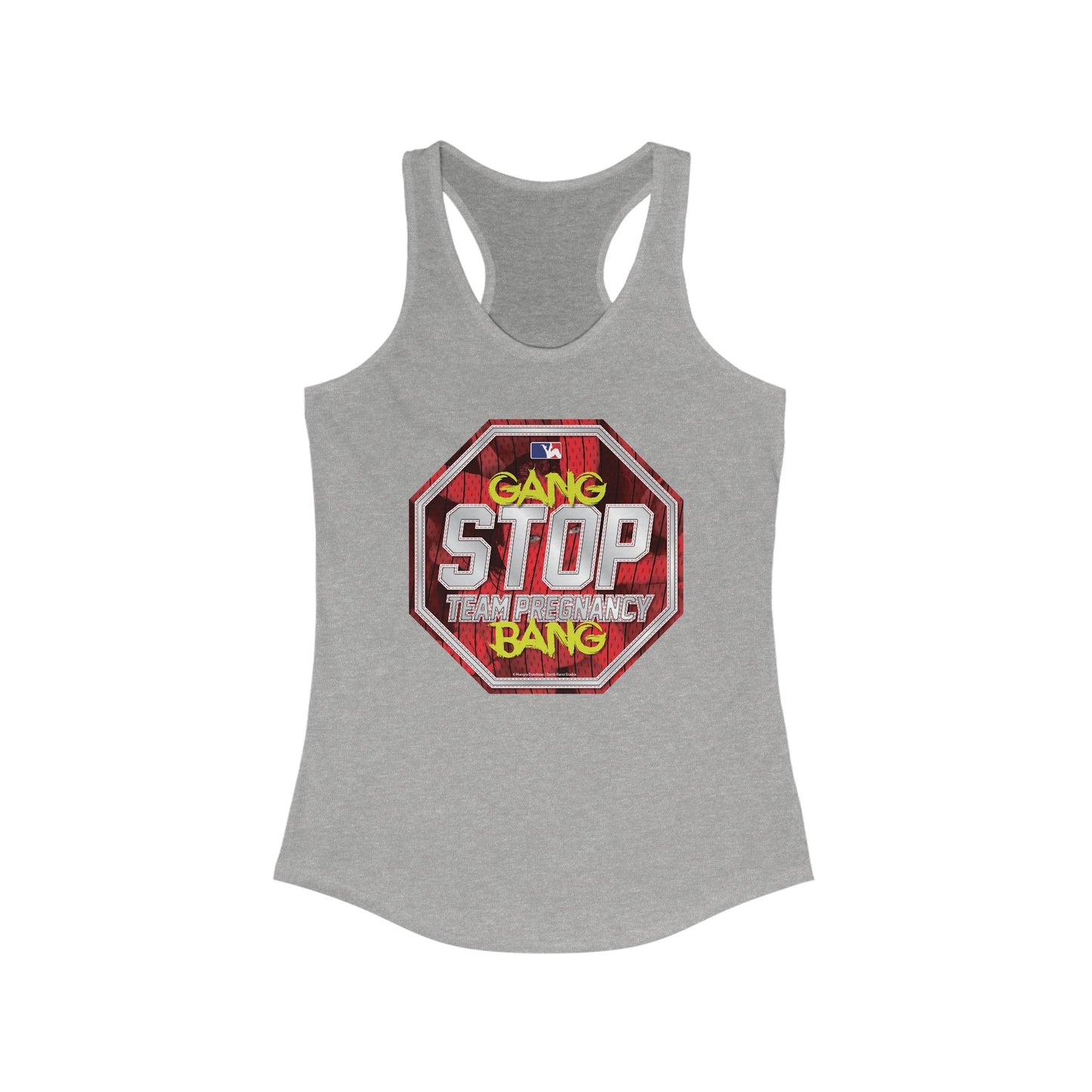 DK156: Stop Team Pregnancy - Ladies Racerback Tank