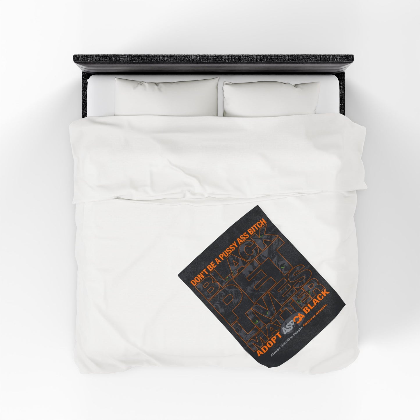 DK219: ASPCA (Black Pet Edition) - Velveteen Plush Blanket