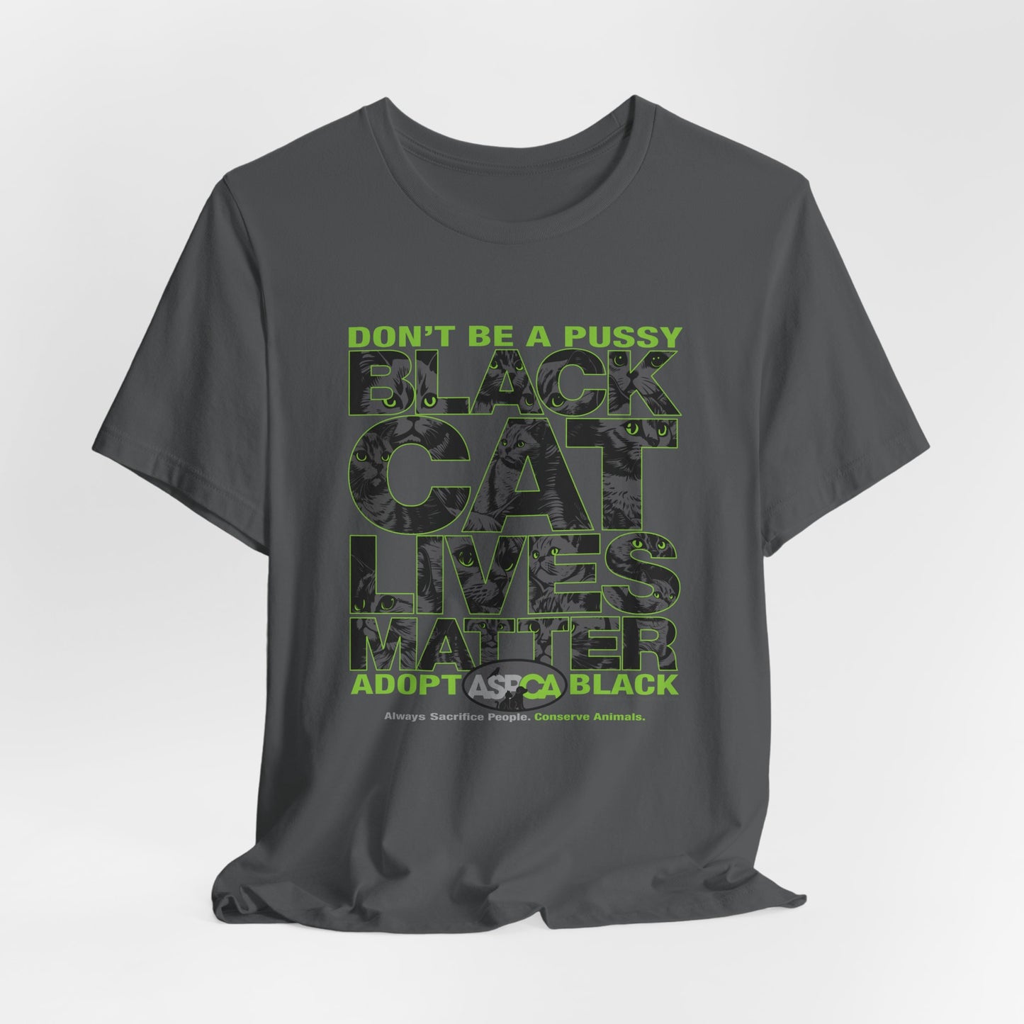 DK219: ASPCA (Black Cat Edition) - Unisex S/S T-Shirt