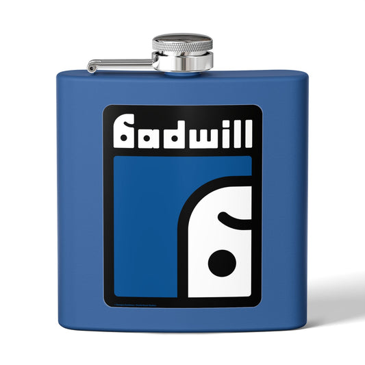DK124: Badwill - 6oz Stainless Steel Hip Flask