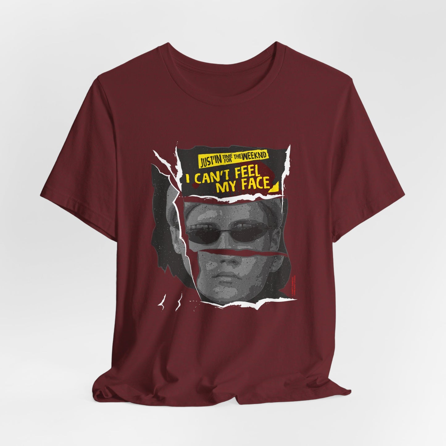 DK202: Can't Feel My Face - Unisex S/S T-Shirt