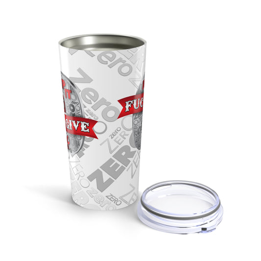 DK100: Zero Fucks To Give (Silver Edition) - 20oz Travel Tumbler