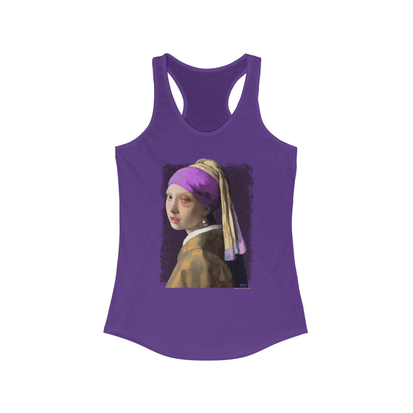 DK18: Girl With A Black Eye - Ladies Racerback Tank