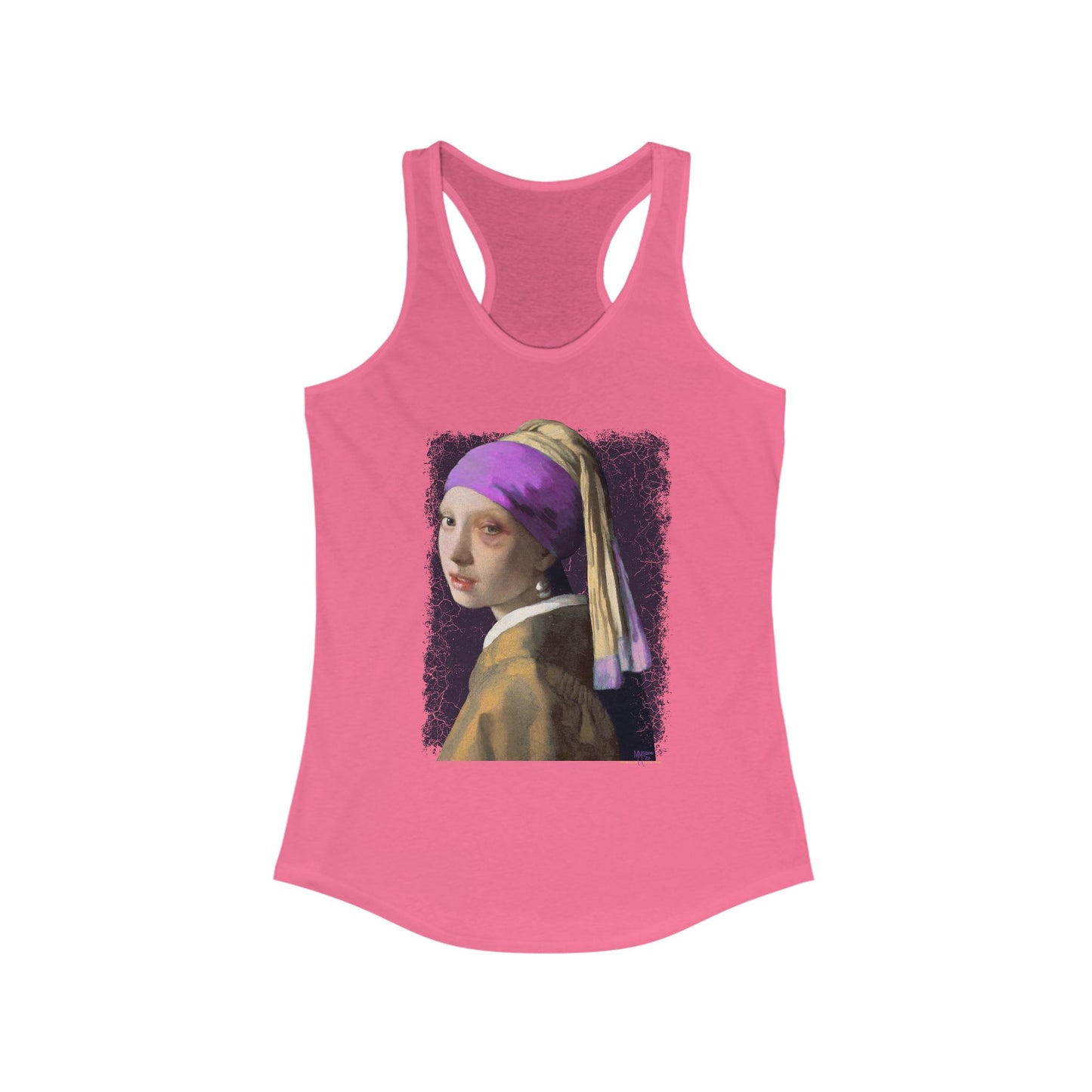 DK18: Girl With A Black Eye - Ladies Racerback Tank