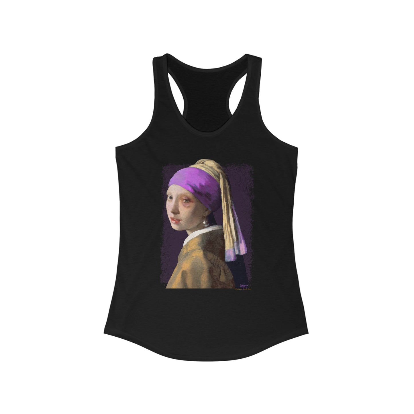 DK18: Girl With A Black Eye - Ladies Racerback Tank