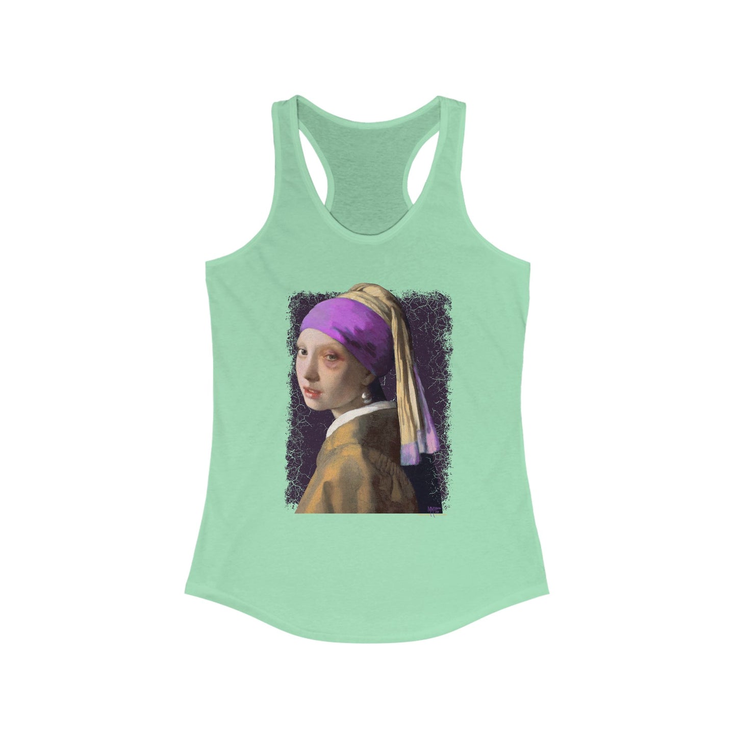 DK18: Girl With A Black Eye - Ladies Racerback Tank