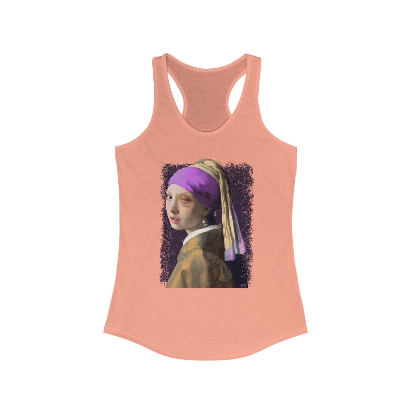DK18: Girl With A Black Eye - Ladies Racerback Tank