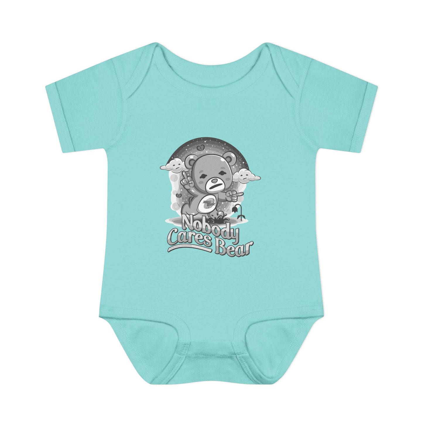DK227: Nobody Cares Bear - Infant Sized Onsie