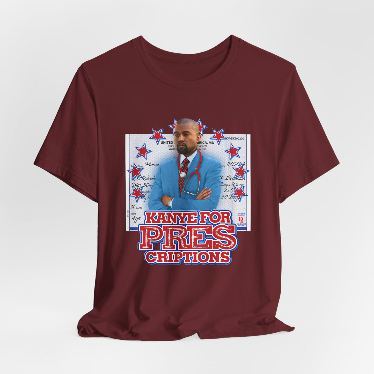 DK179: Kanye For Pres(criptions) - Unisex S/S T-Shirt