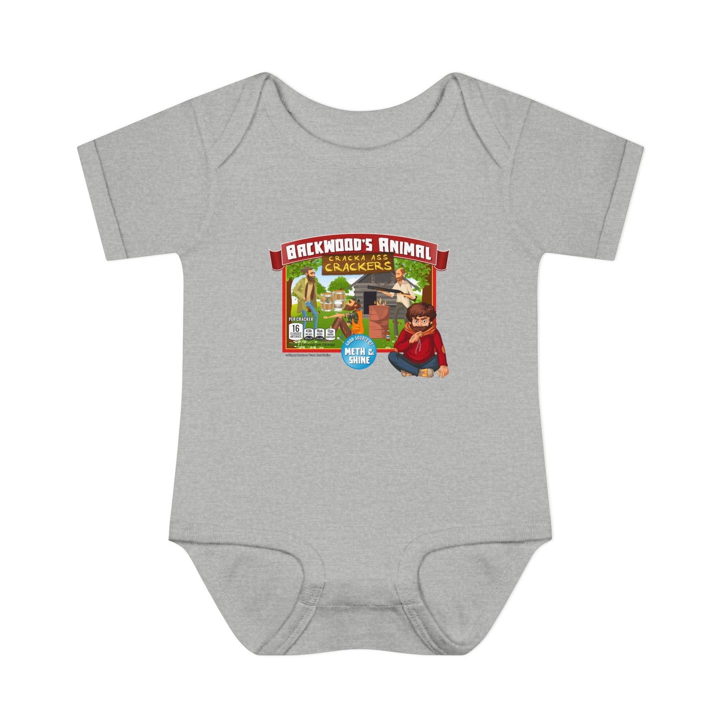 DK77: Animal Cracka' Ass Crackas - Infant Sized Onsie