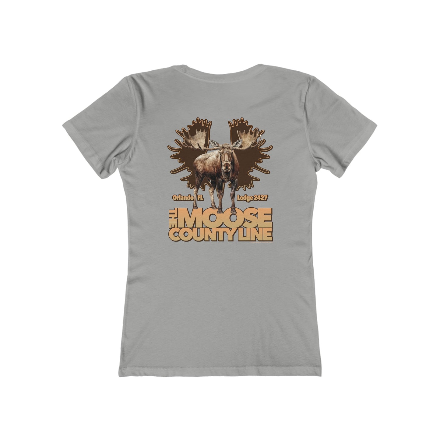 Moose Lodge 2427 - Moose Antlers - Women's T-Shirt (Front & Back Prints)