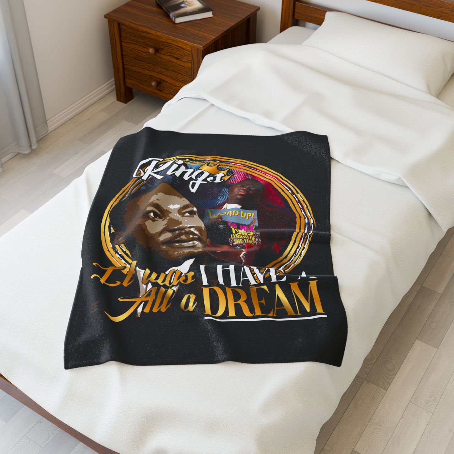 DK50: King Recognize King - Velveteen Plush Blanket