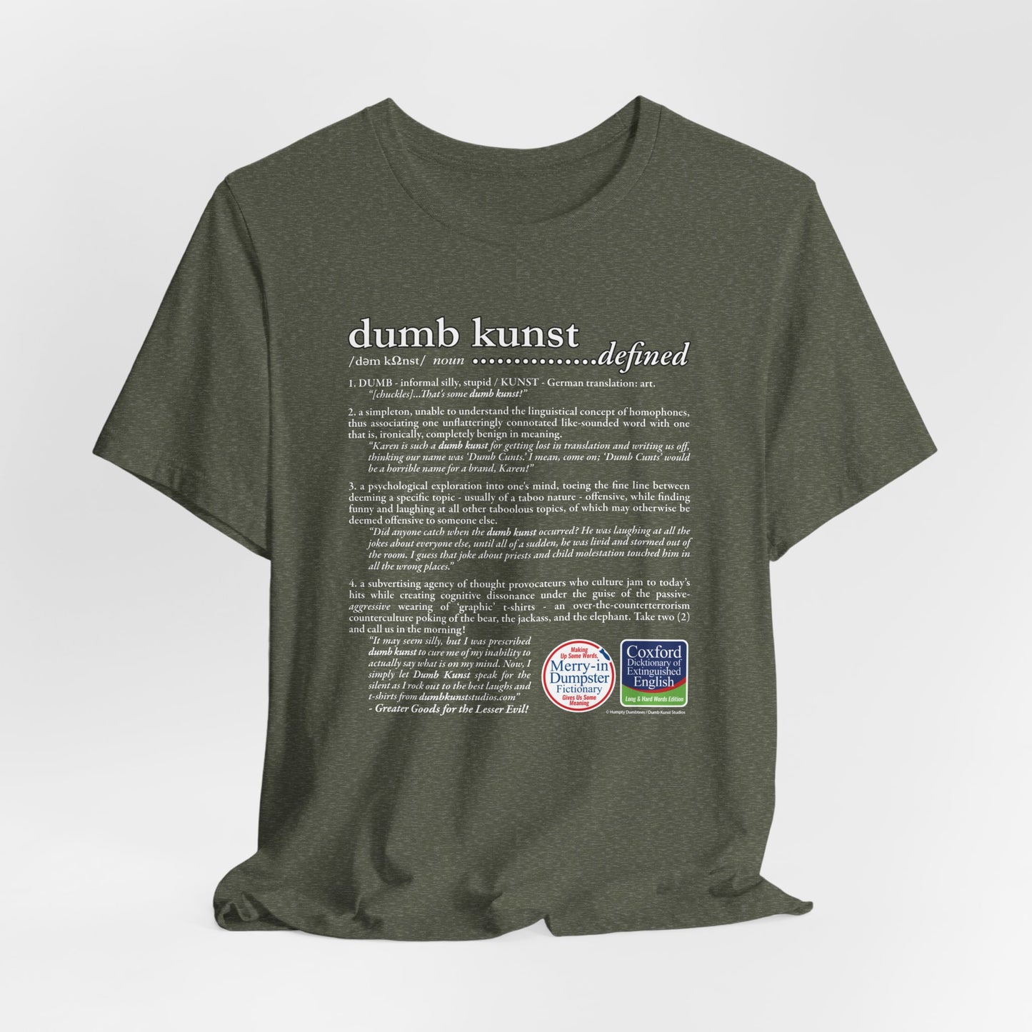 DK171: Dumb Kunst Defined - Unisex S/S T-Shirt