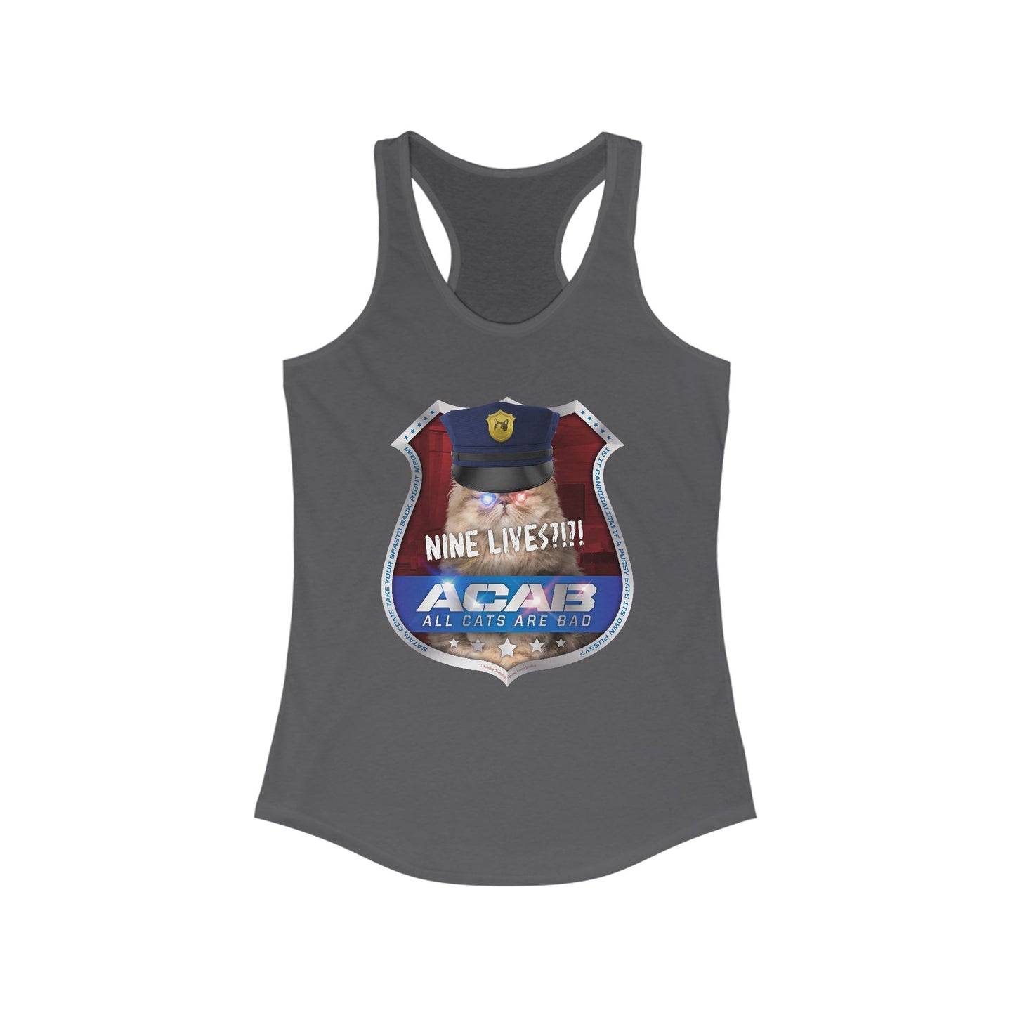 DK210: A.C.A.B. (Cats Edition) - Ladies Raceback Tank