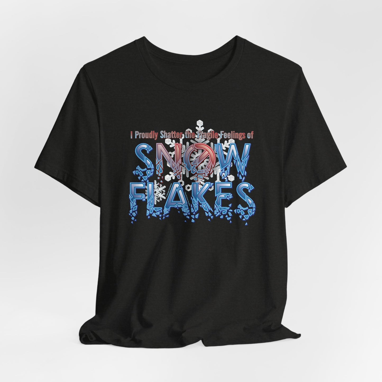 DK157: Shattered Snowflakes - Unisex S/S T-Shirt