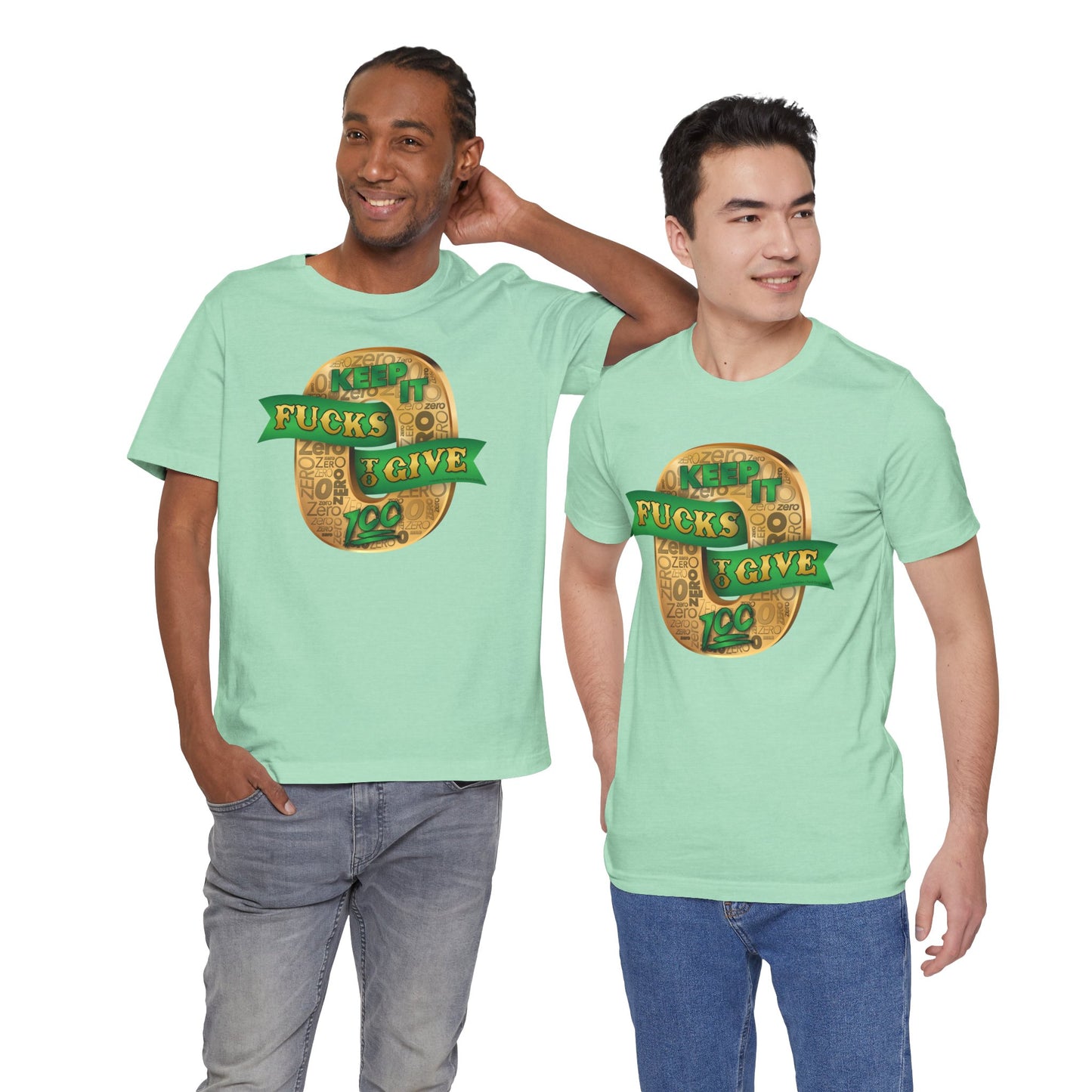 DK100: Zero Fucks To Give (Gold Edition) - Unisex S/S T-Shirt