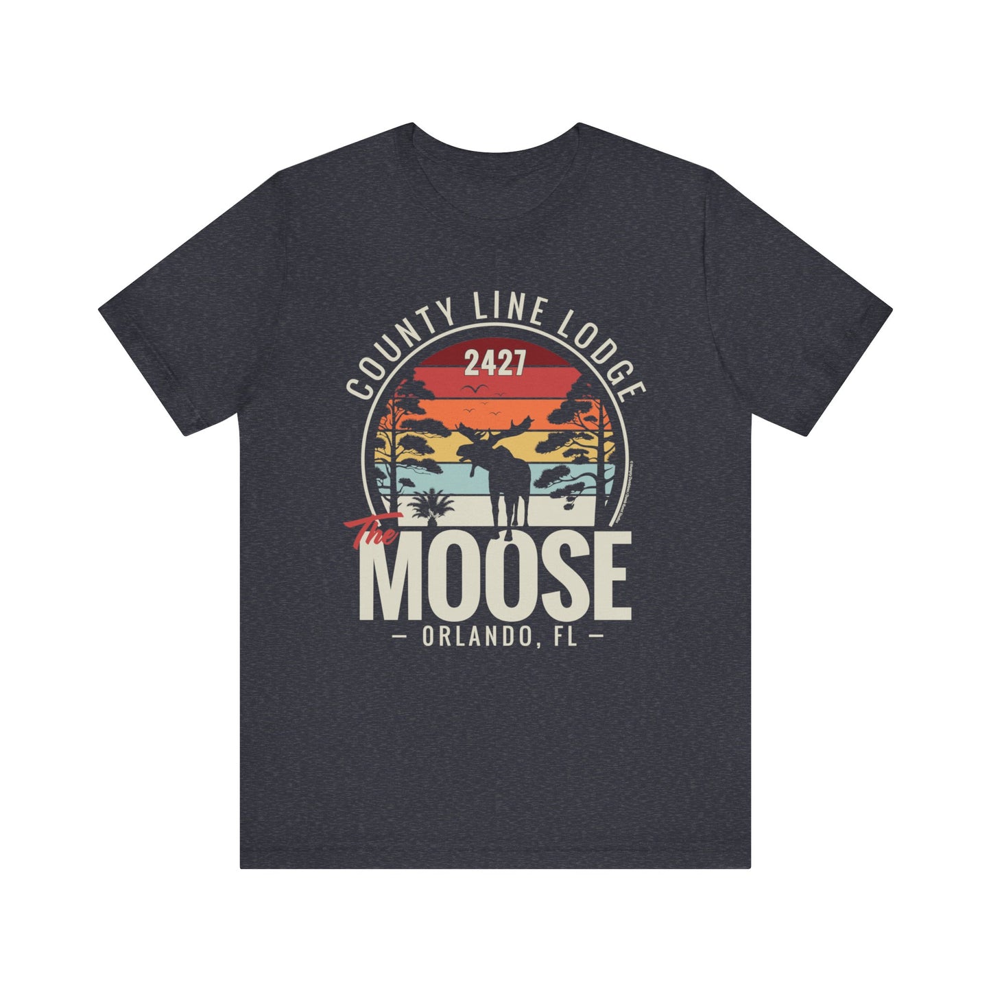 Moose Lodge 2427 - Florida Moose Sunset - Unisex T-Shirt (Front Print Only)