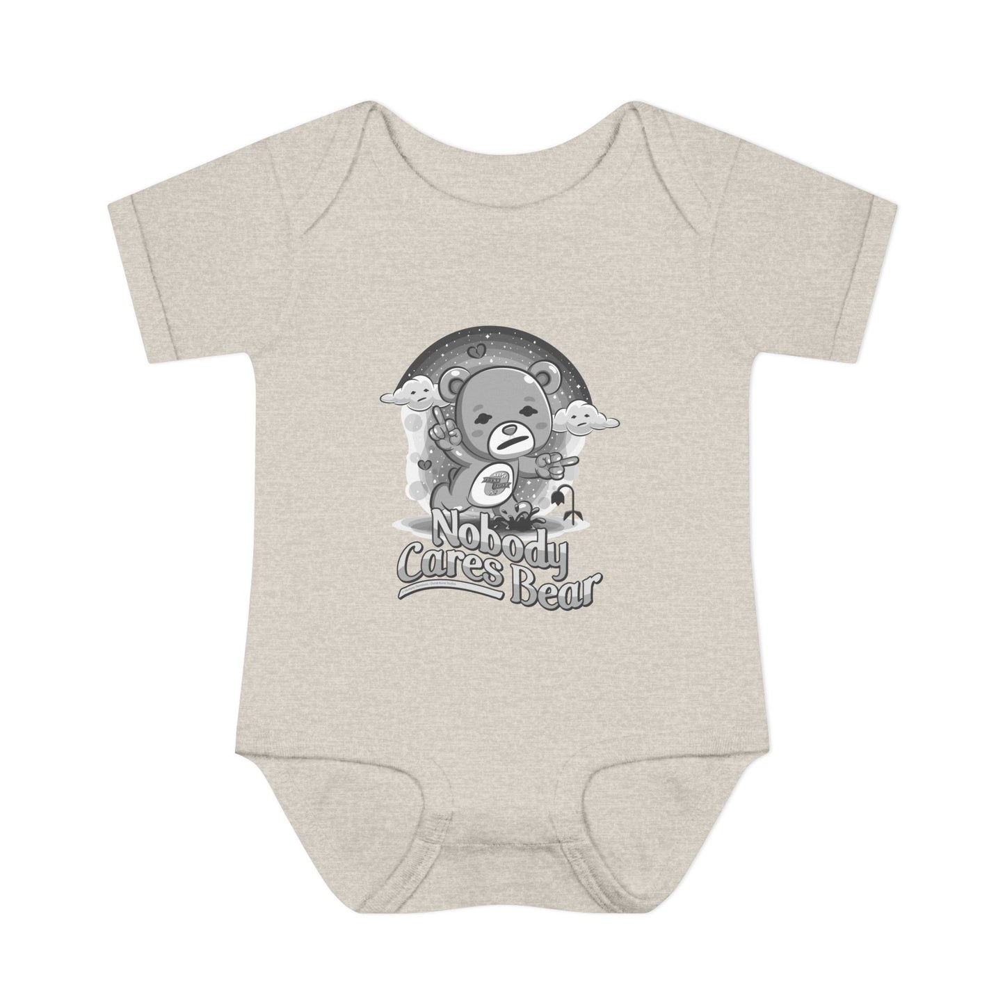 DK227: Nobody Cares Bear - Infant Sized Onsie