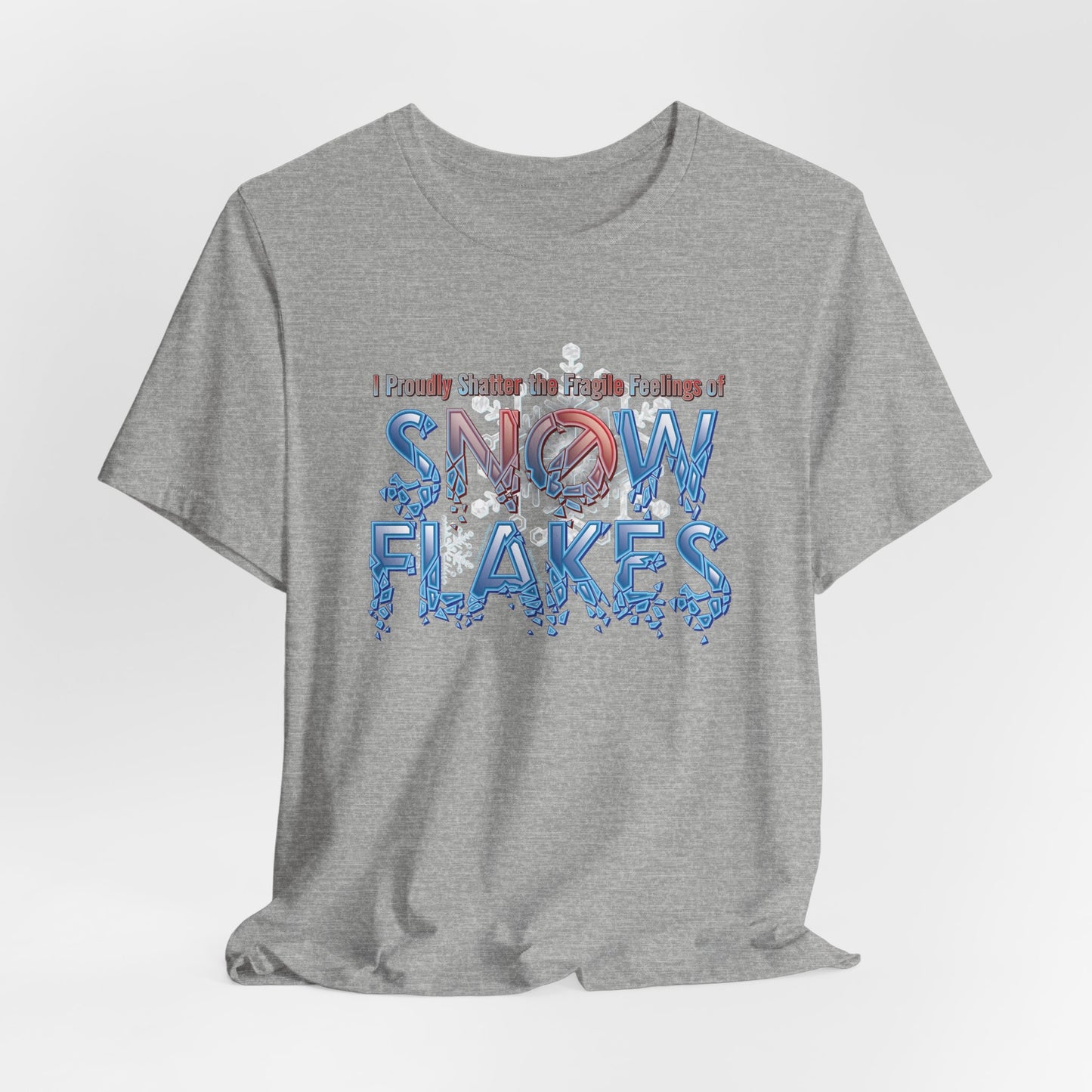 DK157: Shattered Snowflakes - Unisex S/S T-Shirt