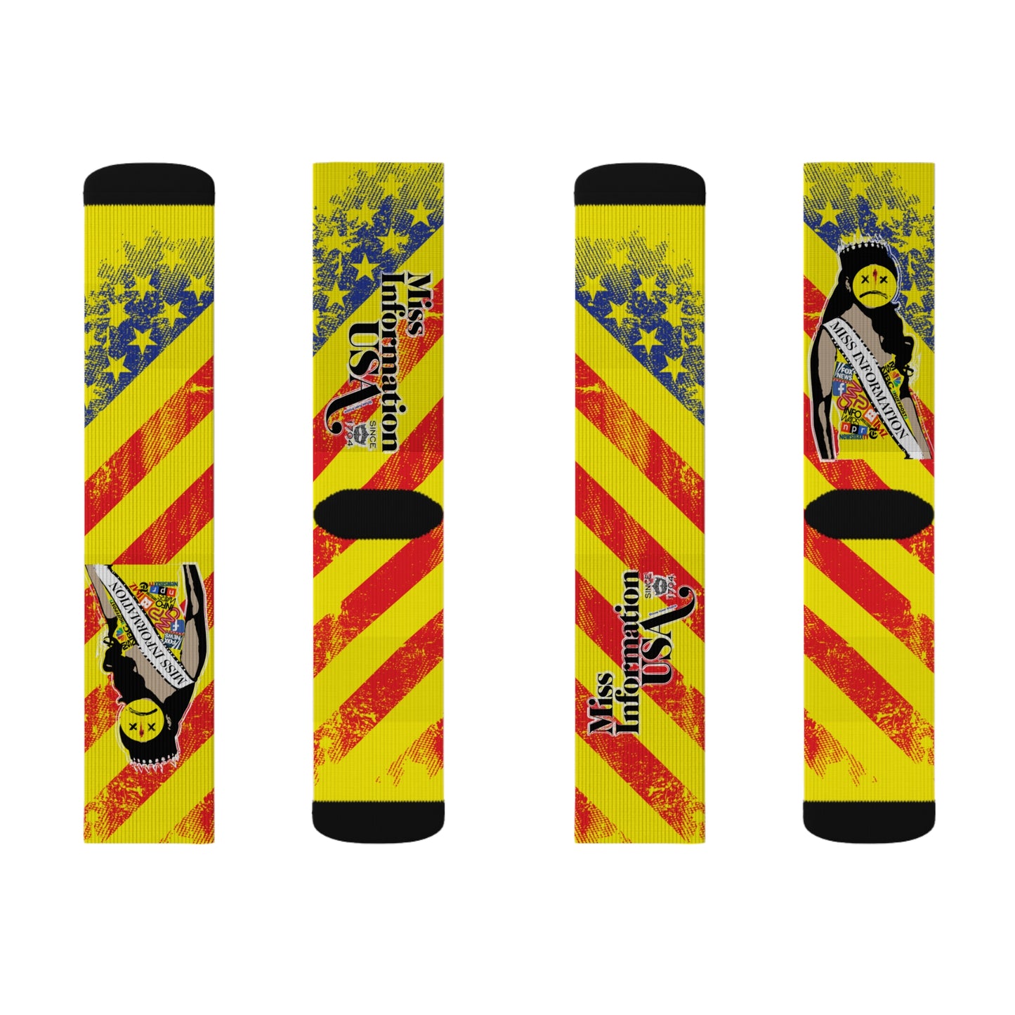DK60: Miss Information USA - Sublimation Socks