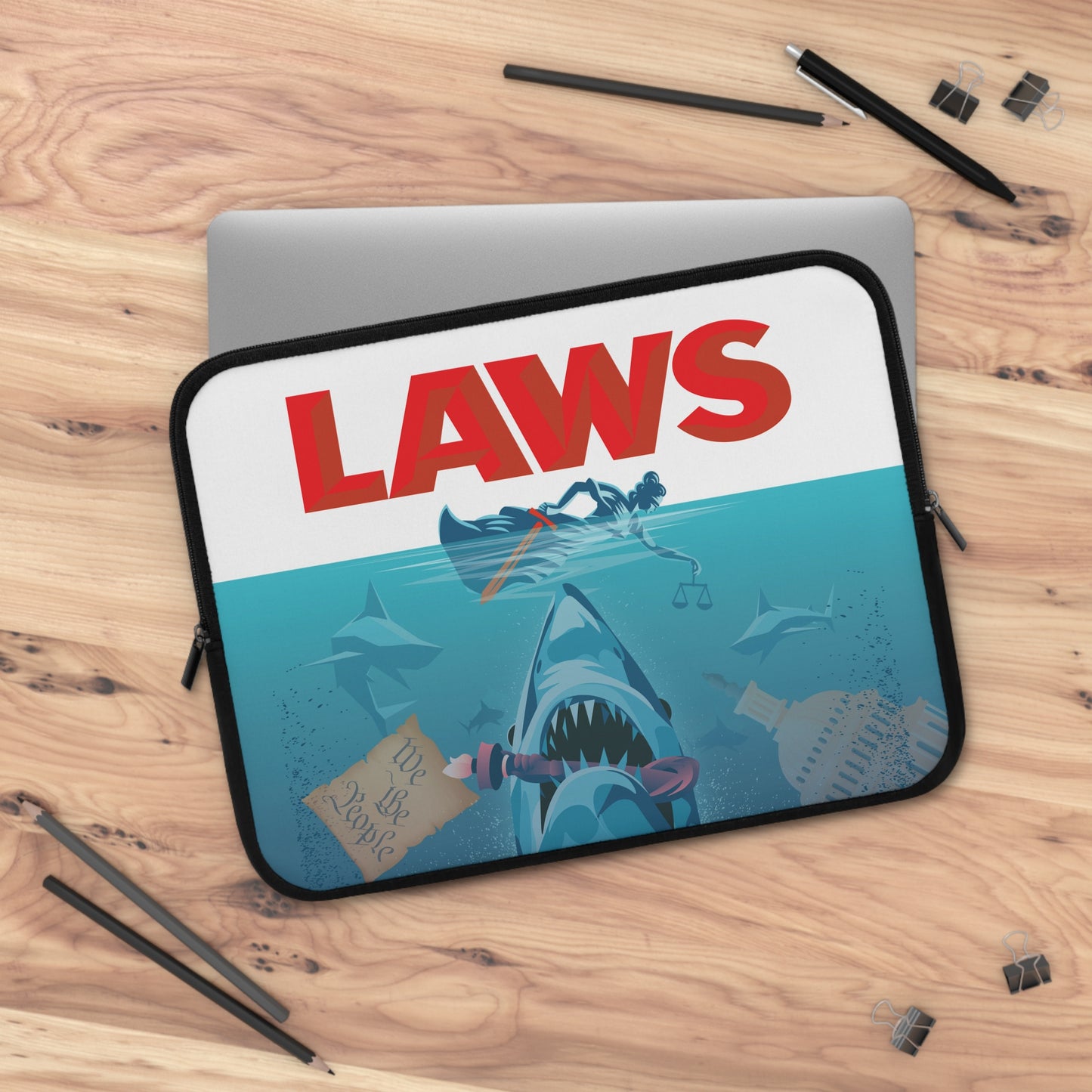 DK101: Break Their Jaws - Padded Laptop / Tablet Sleeve