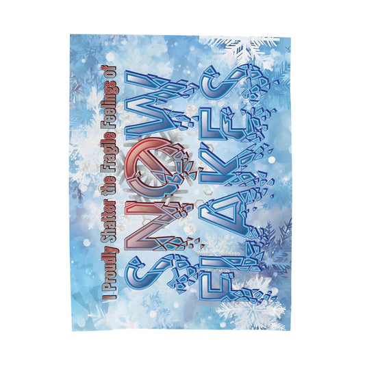 DK157: Shattered Snowflakes - Velveteen Plush Blanket