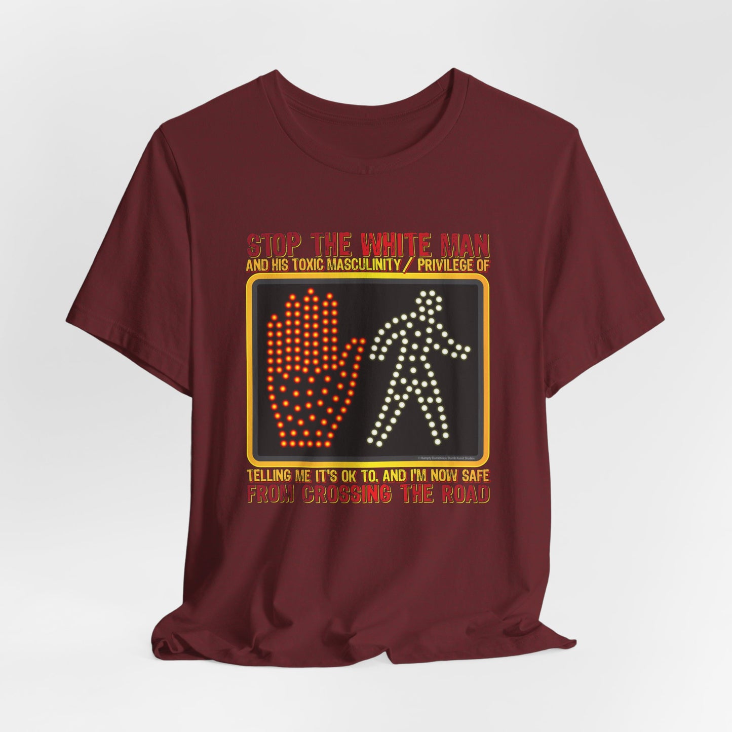 DK167: White Man Crossing - Unisex S/S T-Shirt