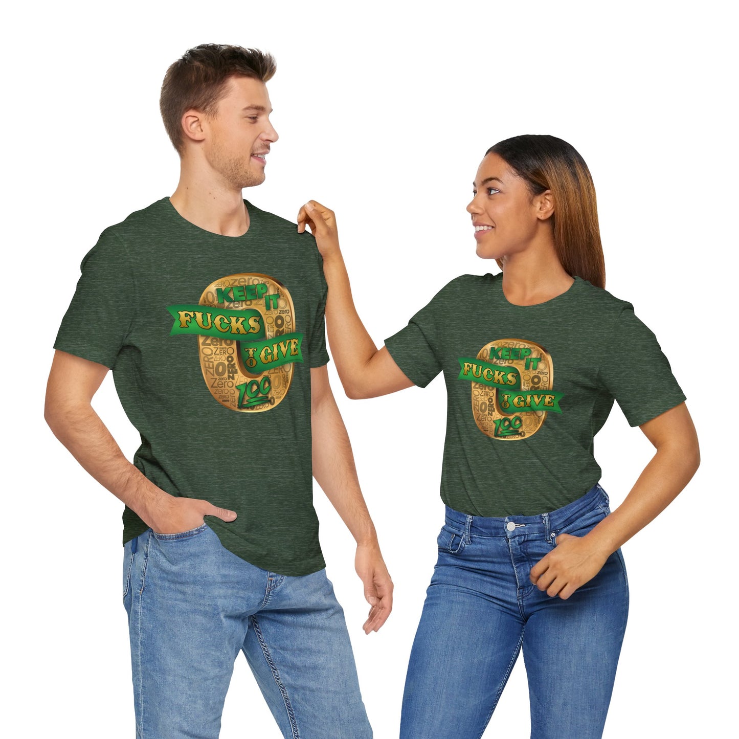 DK100: Zero Fucks To Give (Gold Edition) - Unisex S/S T-Shirt