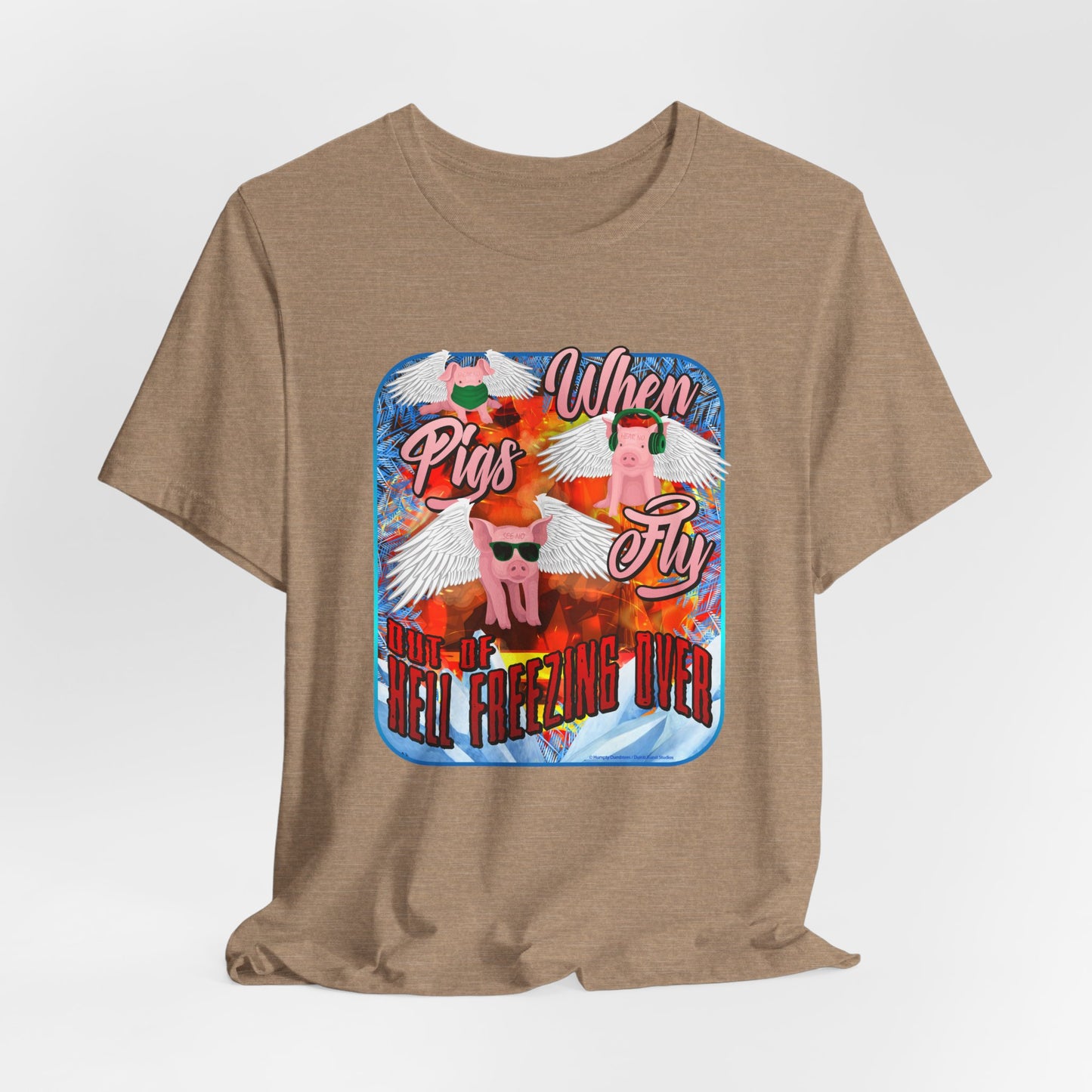 DK191: When Pigs Fly - Unisex S/S T-Shirt