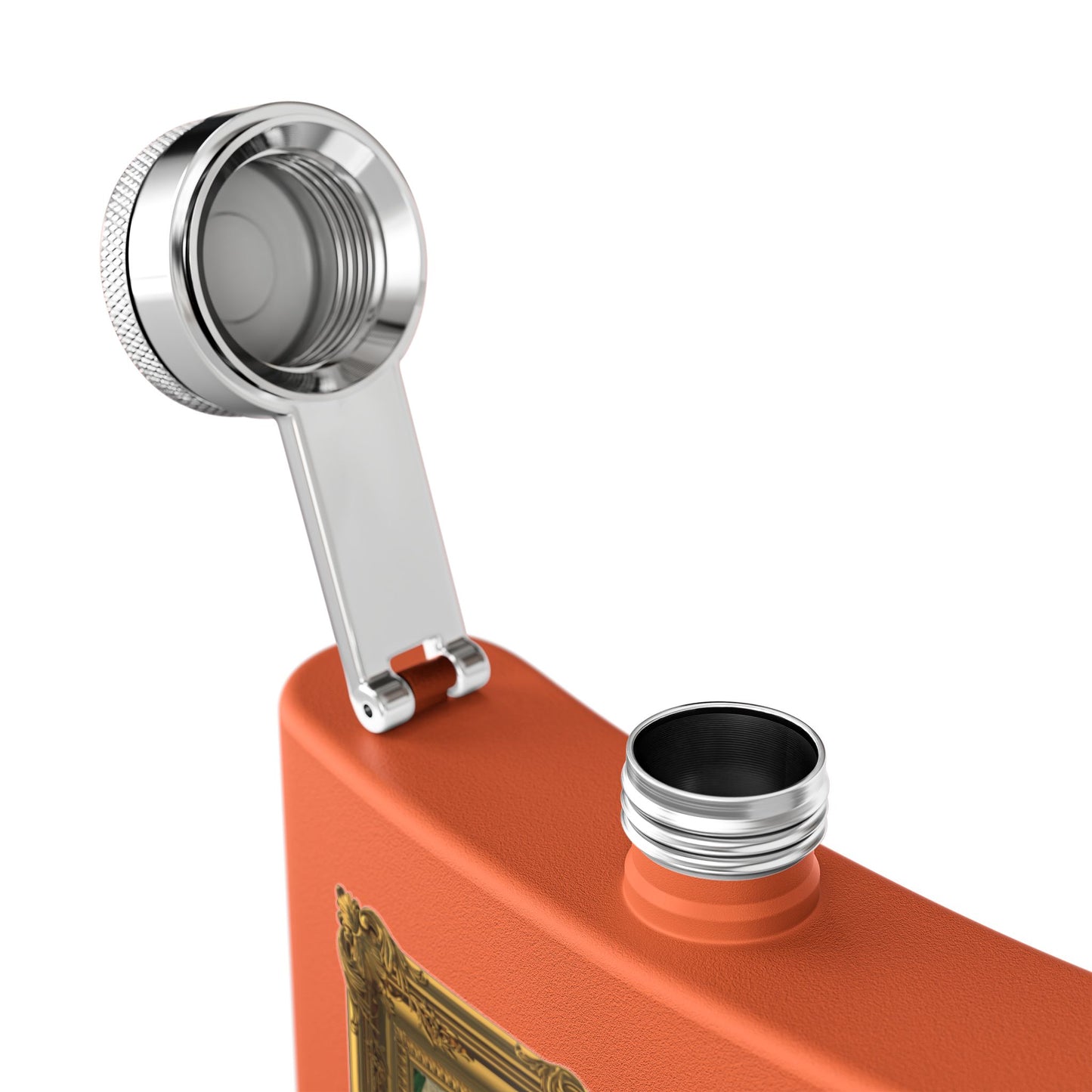 DK169: Kingdumb Kunst - 6oz Stainless Steel Hip Flask