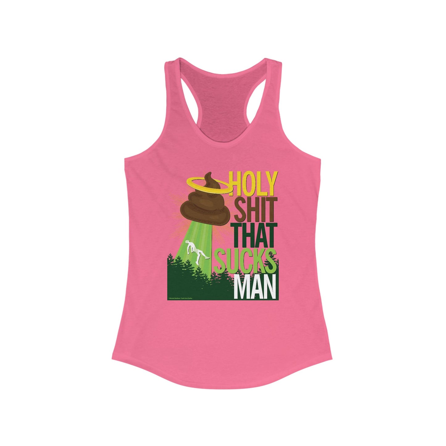DK134: Holy Shit That Sucks Man - Ladies Racerback Tank