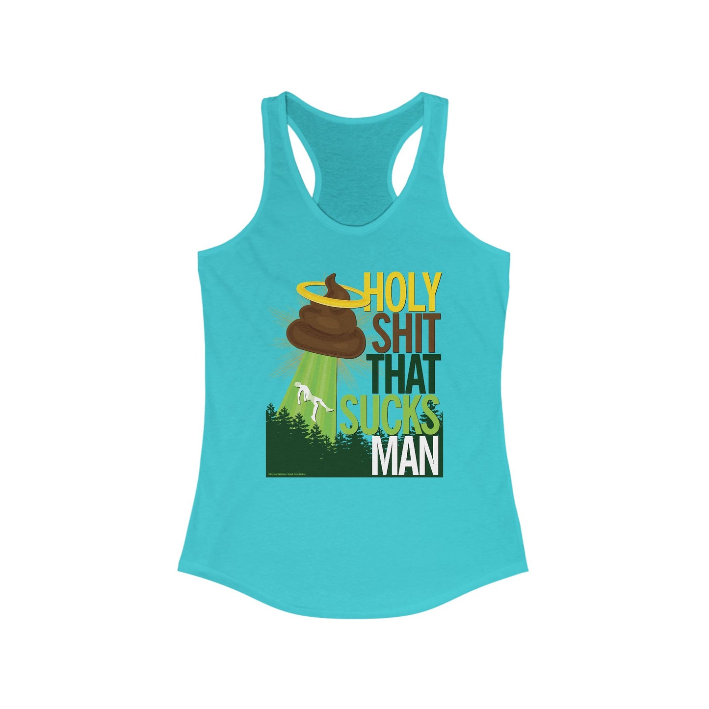 DK134: Holy Shit That Sucks Man - Ladies Racerback Tank