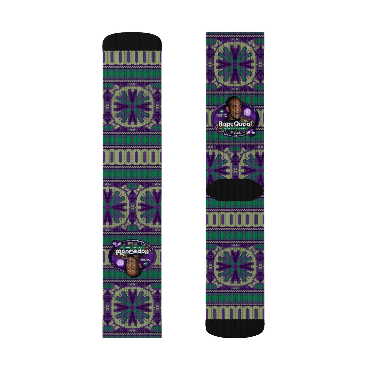 DK102: RapeQuaal by Pill Cosby - Sublimation Socks