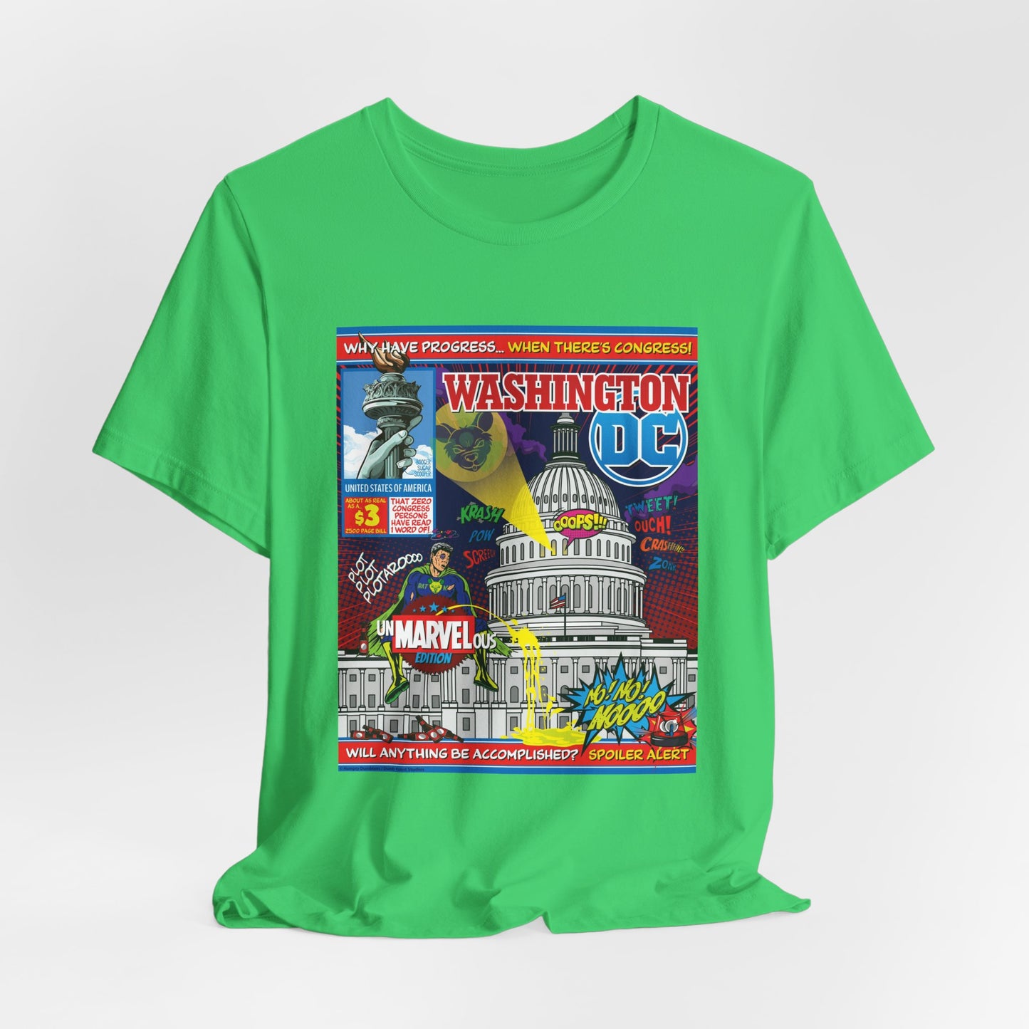 DK149: UnMARVELousington D.C. - Unisex S/S T-Shirt