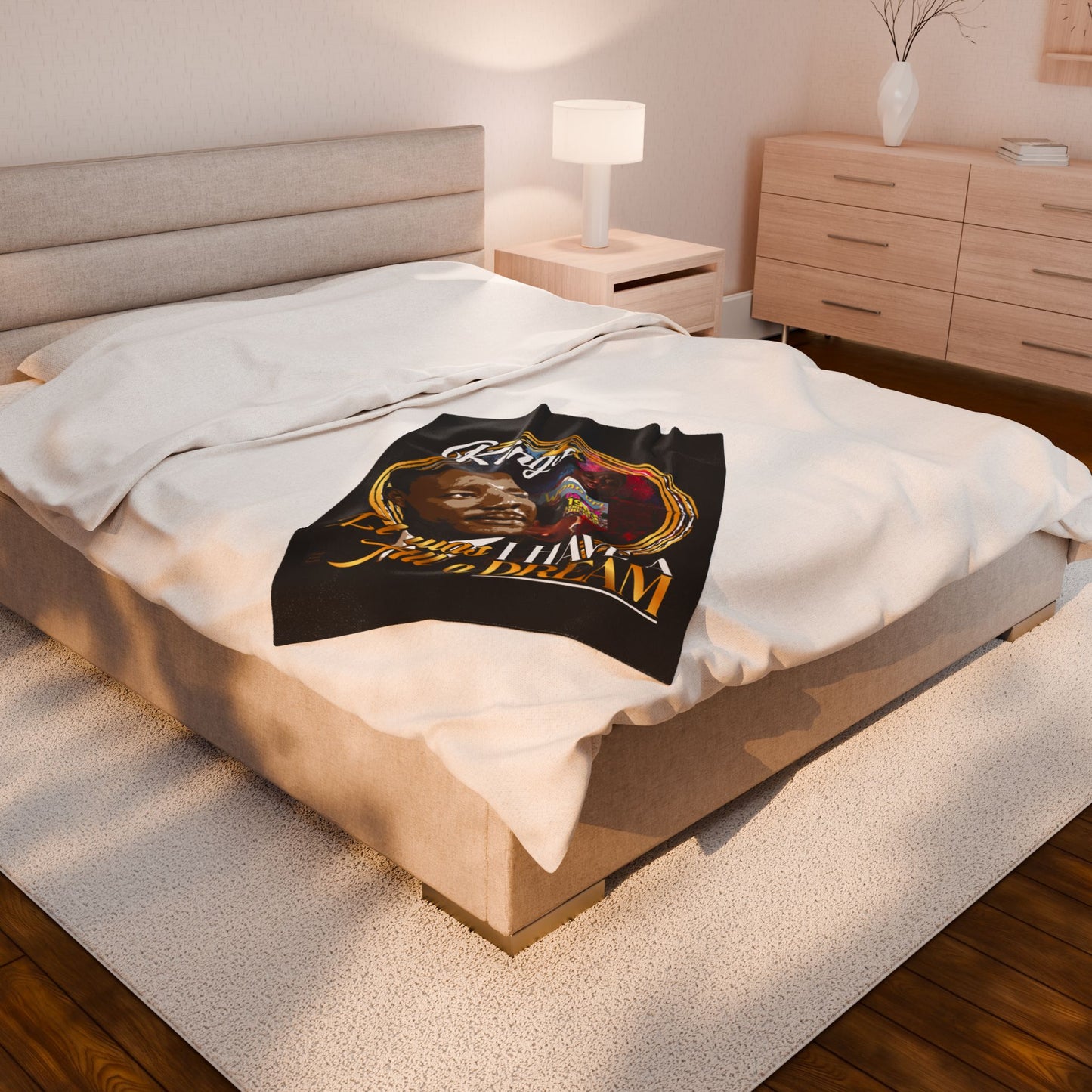DK50: King Recognize King - Velveteen Plush Blanket
