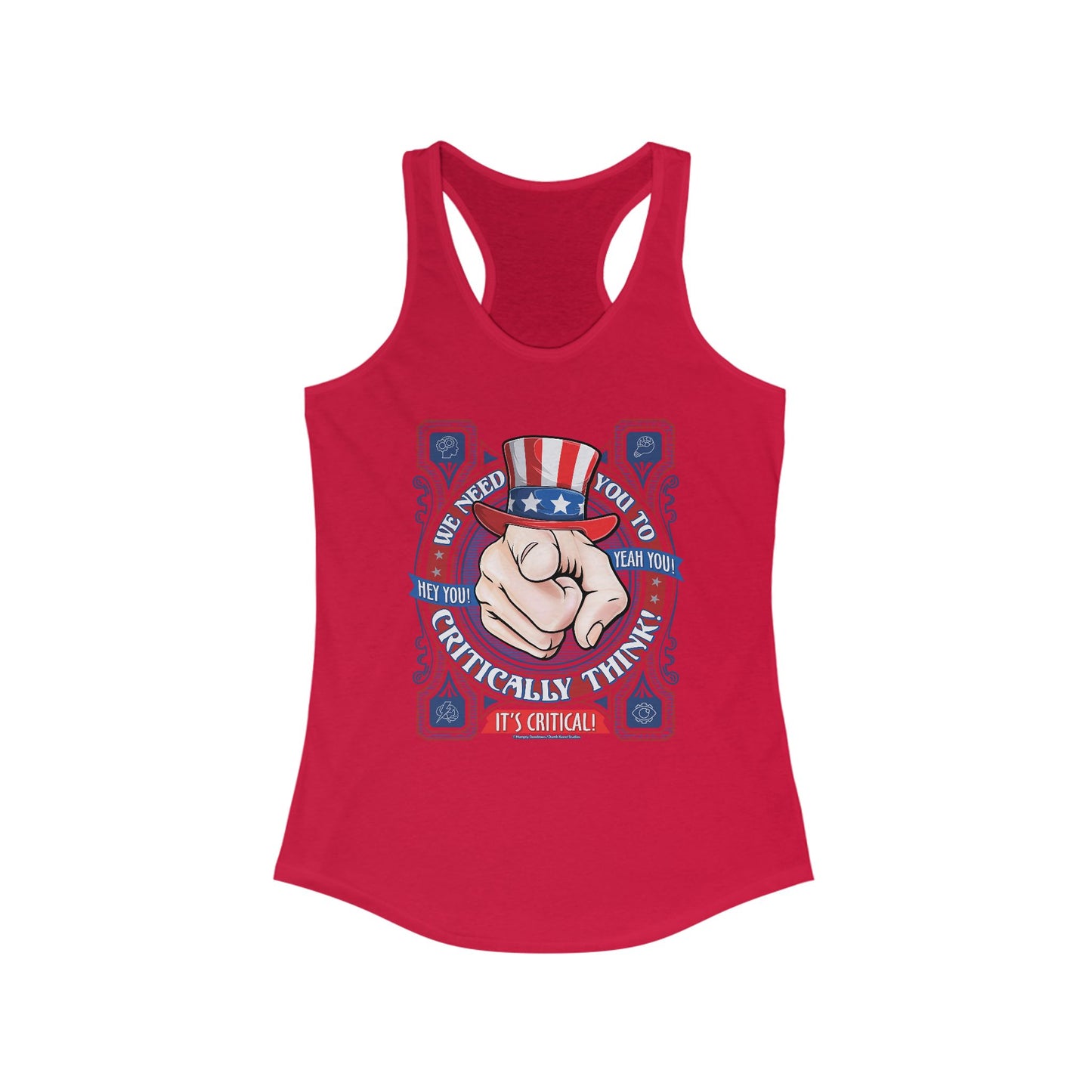 DK220: Hey You! Yeah, You! - Ladies Raceback Tank