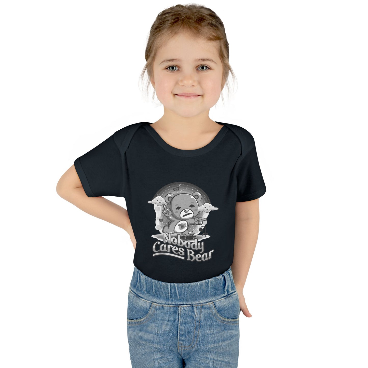 DK227: Nobody Cares Bear - Infant Sized Onsie