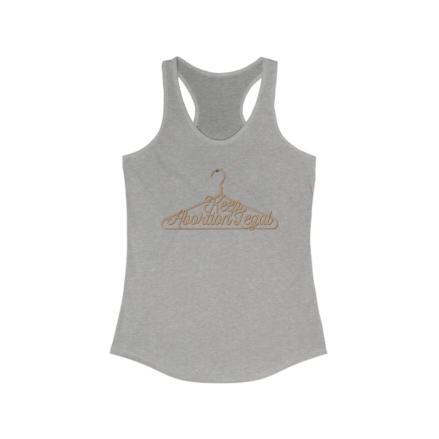 DK19: No Wire Hangers Ever - Ladies Racerback Tank