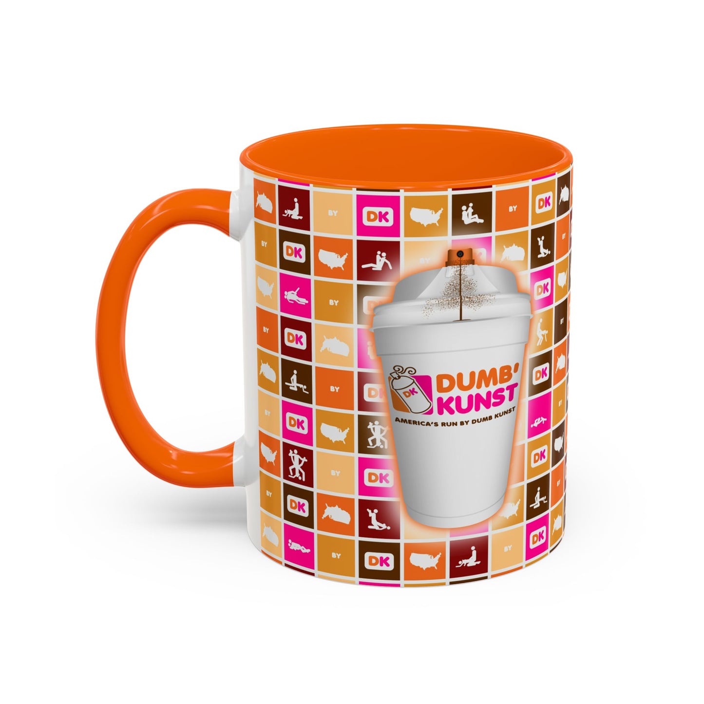DK11: America Runs on Dumb Kunst (Spray Cup Edition) - Ceramic Coffee Mugs