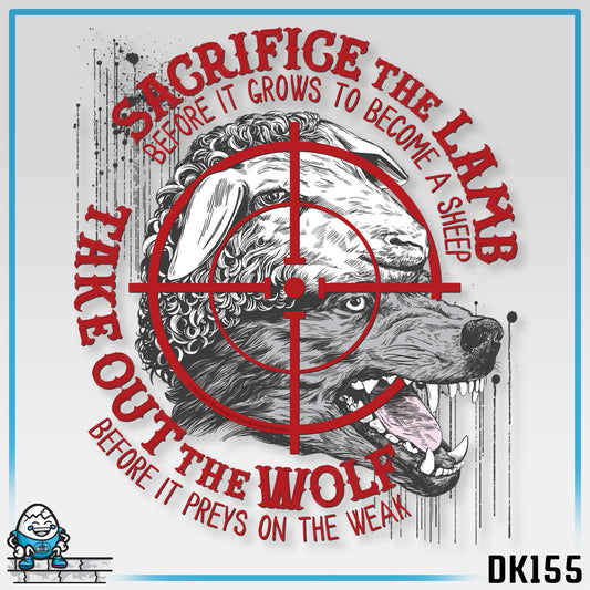DK155: The Wolf of Sheepstreet - Ladies Racerback Tank