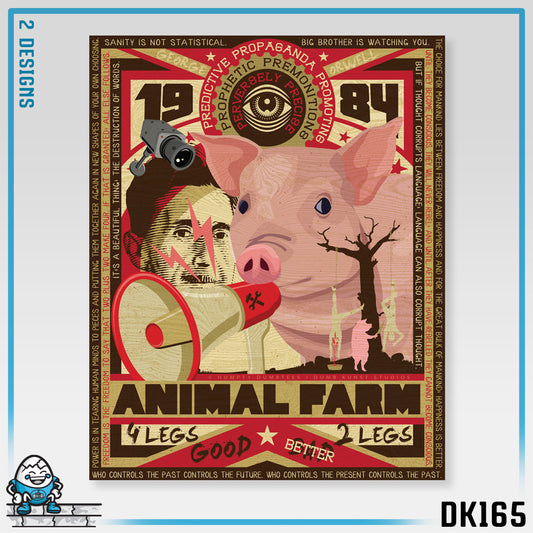 DK165: Oh Well Orwell (Propaganda Edition) - Unisex S/S T-Shirt