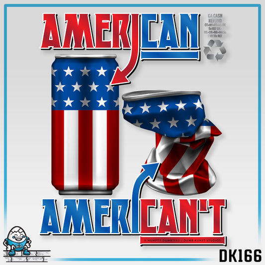 DK166: American't Recycling - Unisex S/S T-Shirt