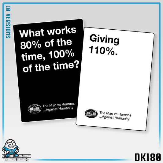 DK180: Humans Against Humanity (Give Effort Edition) - Ladies Racerback Tank