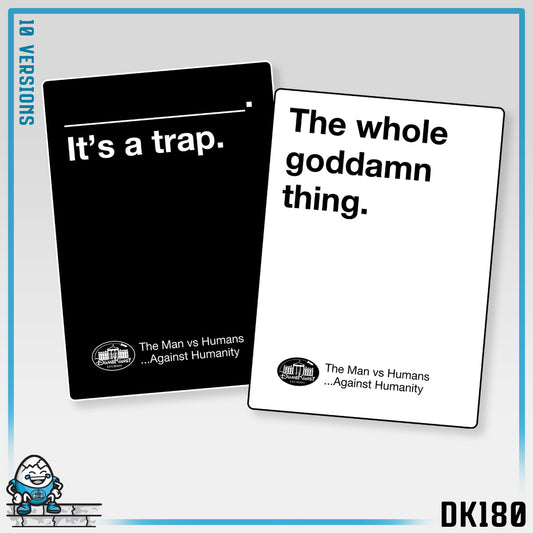 DK180: Humans Against Humanity (It's A Trap Edition) - Ladies Racerback Tank