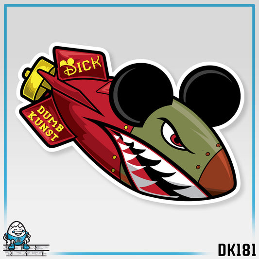 DK181: Dickey Mouse - Ladies Racerback Tank