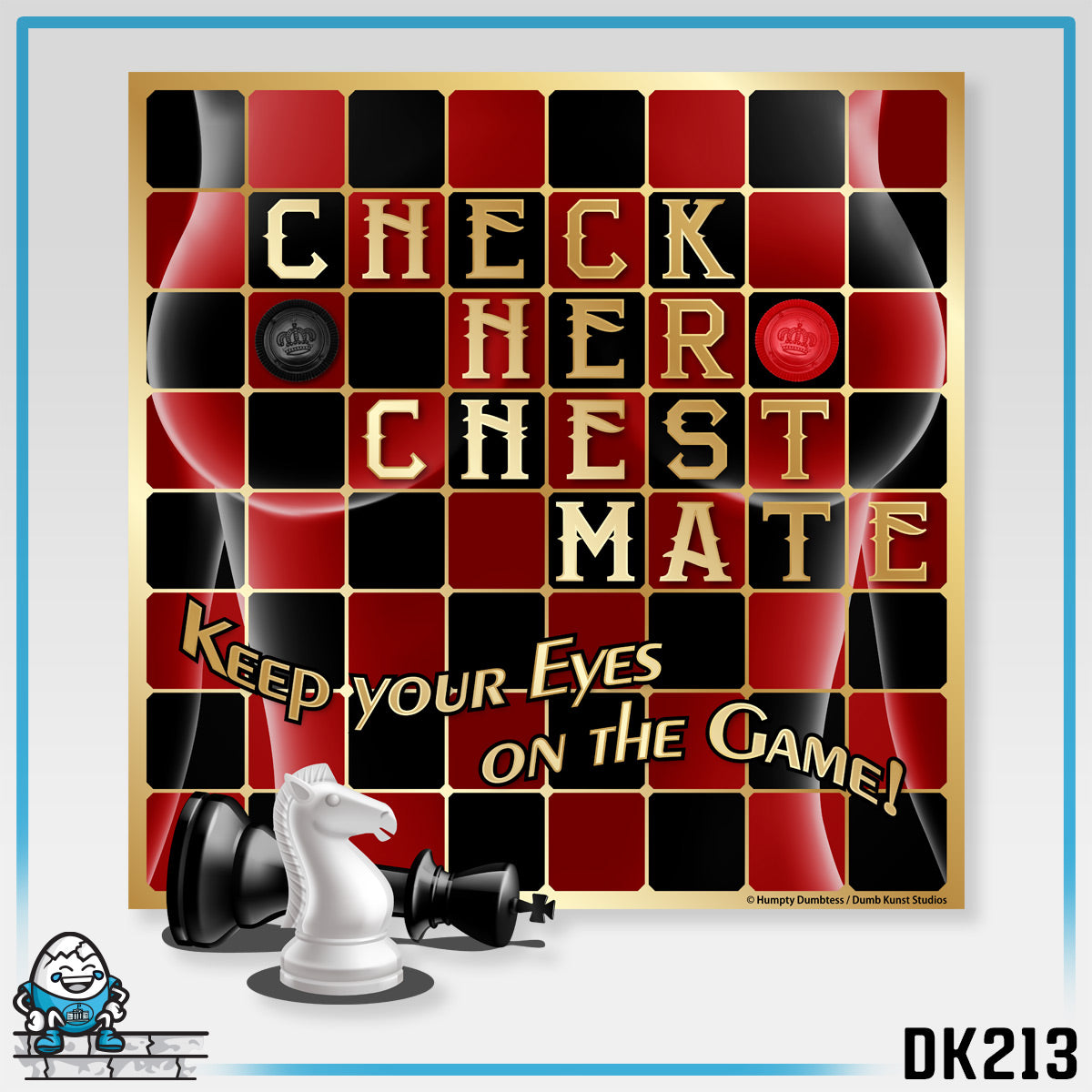 DK213: Checker Chessmate - Unisex S/S T-Shirt